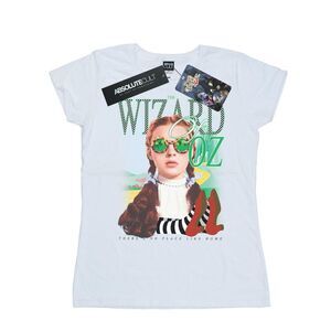 The Wizard Of Oz Womens/Ladies No Place Checkerboard Cotton T-Shirt / White
